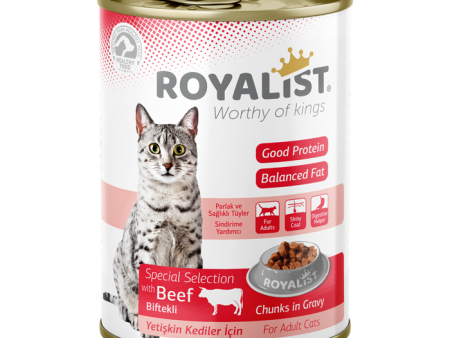 Royalist Cat Beef Chunks in Gravy 400g Online now