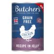 Butcher s Dog Grain & Gluten Free Chicken & Liver Chunks in Jelly 400g Hot on Sale