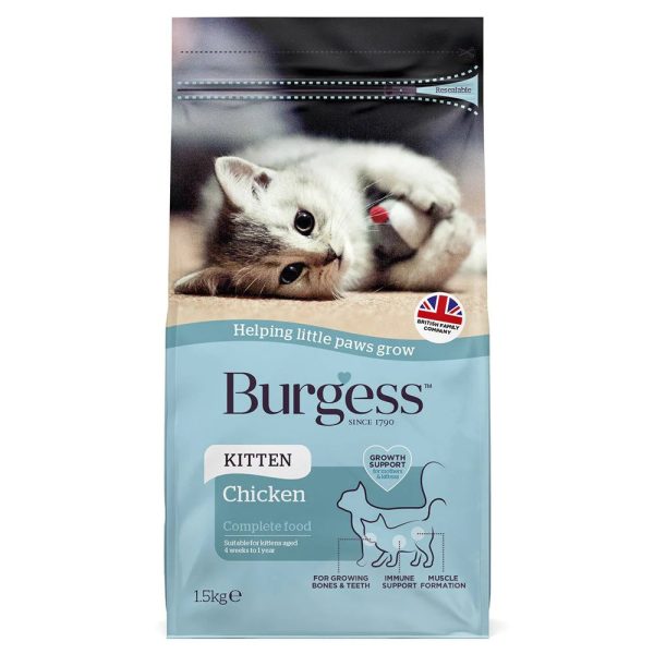 Burgess Kitten Cat Food Chicken 1.5kg Online