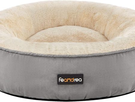 Feandrea Round Pet Bed 50cm Grey For Discount