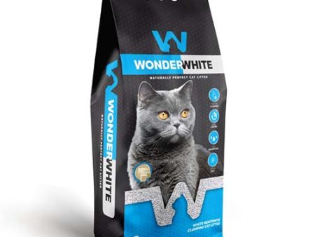 Wonder White Clumping Cat Litter Unscented 10kg Hot on Sale