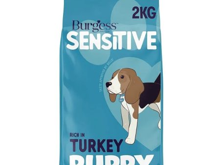 EXP 08FEB25 Burgess Sensitive Puppy Dog Food Turkey & Rice 2kg For Sale