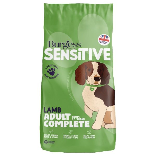 Burgess Sensitive Adult Dog Food Lamb & Rice 2kg on Sale