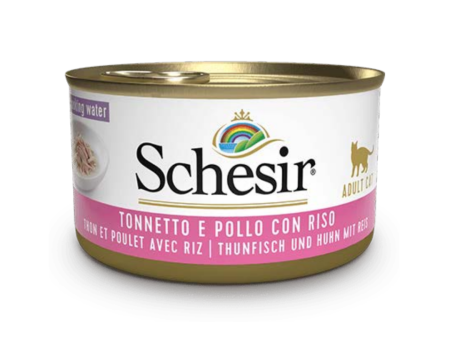 Schesir Cat Tuna Chicken & Rice 85g Tin Discount