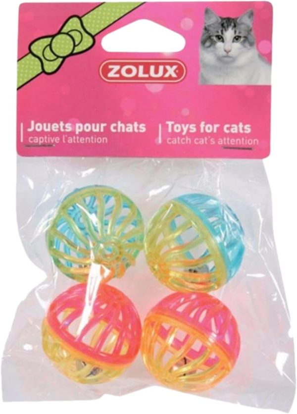 Zolux Pack of 4 varied balls 4cm Hot on Sale