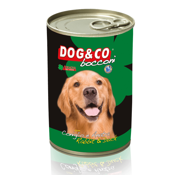 Dog & Co Dog Duck and Rabbit Chunks in Gravy 400g Supply