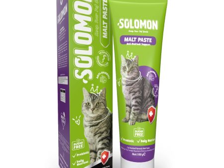 Solomon Cat Anti Hairball Malte Paste 100g For Discount