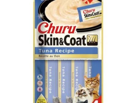 Churu Cat Tuna Skin & Coat Puree 4 x 14g For Cheap