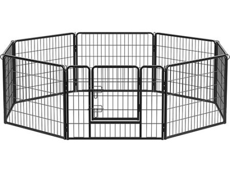 Feandrea 8-Panel Pet Playpen Iron Cage Fashion