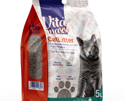 Vita Maxx Green Apple Clumping Cat Litter 5L Fashion