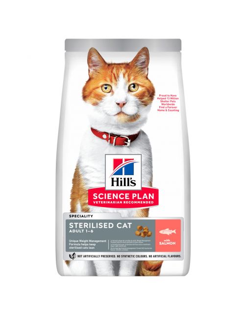 Hill s Science Plan Sterilised Cat Food with Salmon 3kg Sale