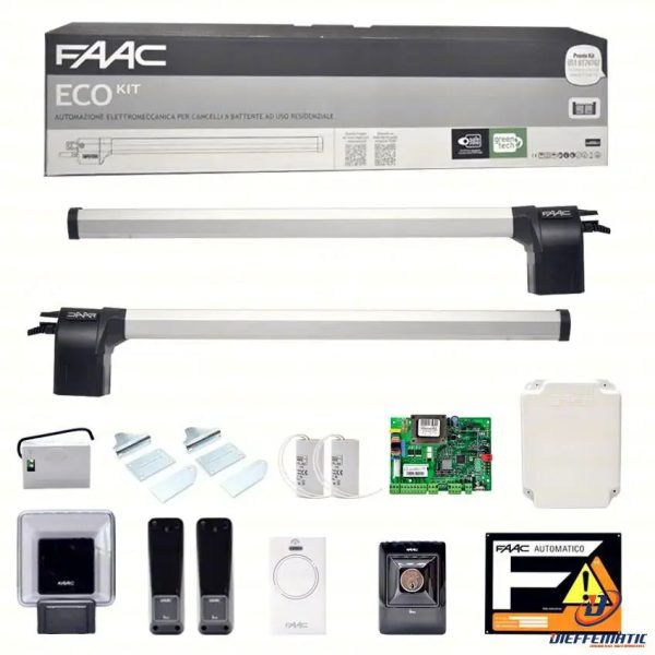 105632445 Faac Eco Kit Set 230v Green Cancello Battente Automazione Automatismo Fashion